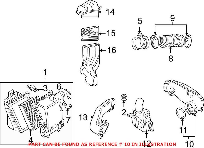 Genuine VW/Audi Engine Air Intake Hose 06C133354G – Genuine VW/Genuine VW/Audi