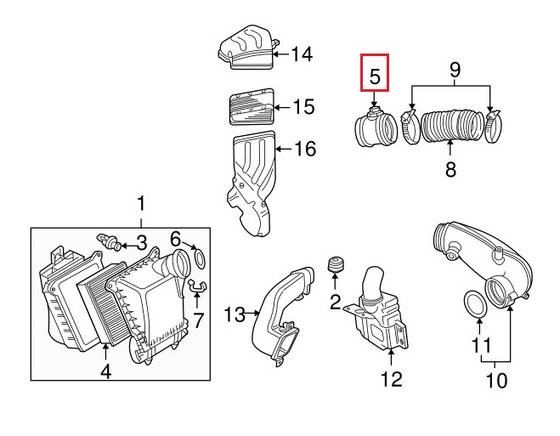 Genuine VW/Audi Mass Air Flow Sensor 06C133471A – Genuine VW/Genuine VW/Audi