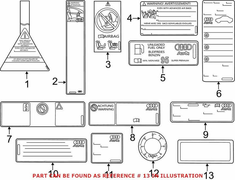 Genuine VW/Audi Emission Label 06E010504BR – Genuine VW/Genuine VW/Audi