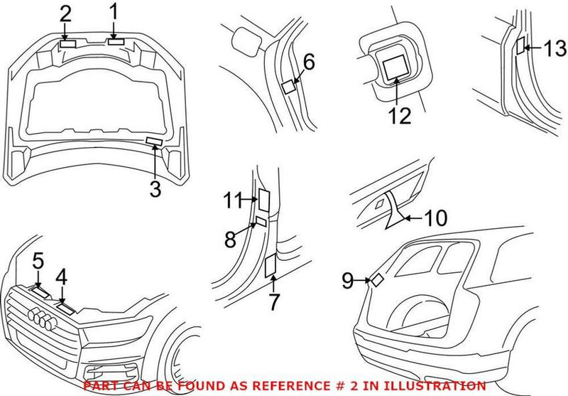 Genuine VW/Audi Emission Label 06E010504CK – Genuine VW/Genuine VW/Audi