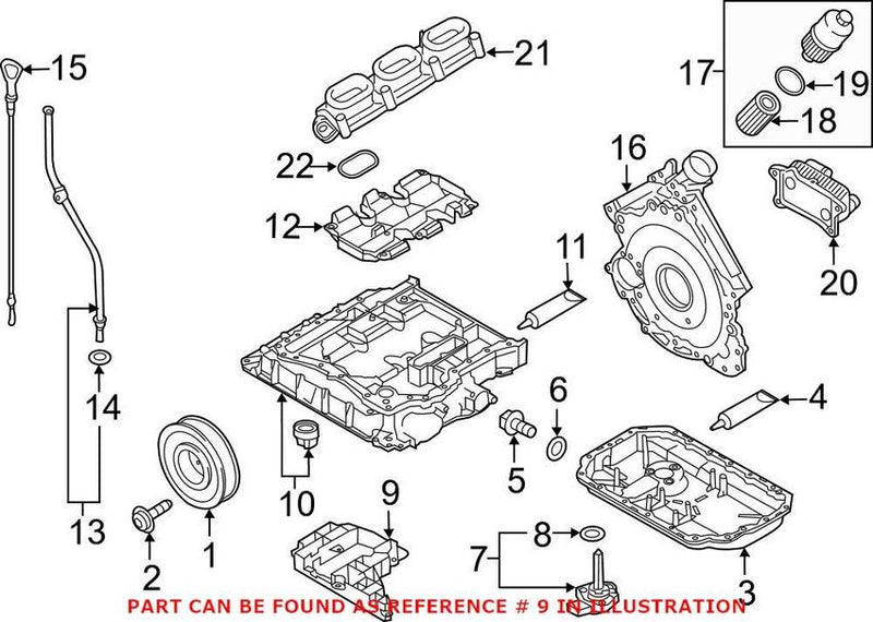 Genuine VW/Audi Engine Oil Sump Windage Tray 06E103138M