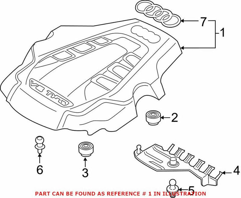 Genuine VW/Audi Engine Cover 06E103925Q – Genuine VW/Genuine VW/Audi
