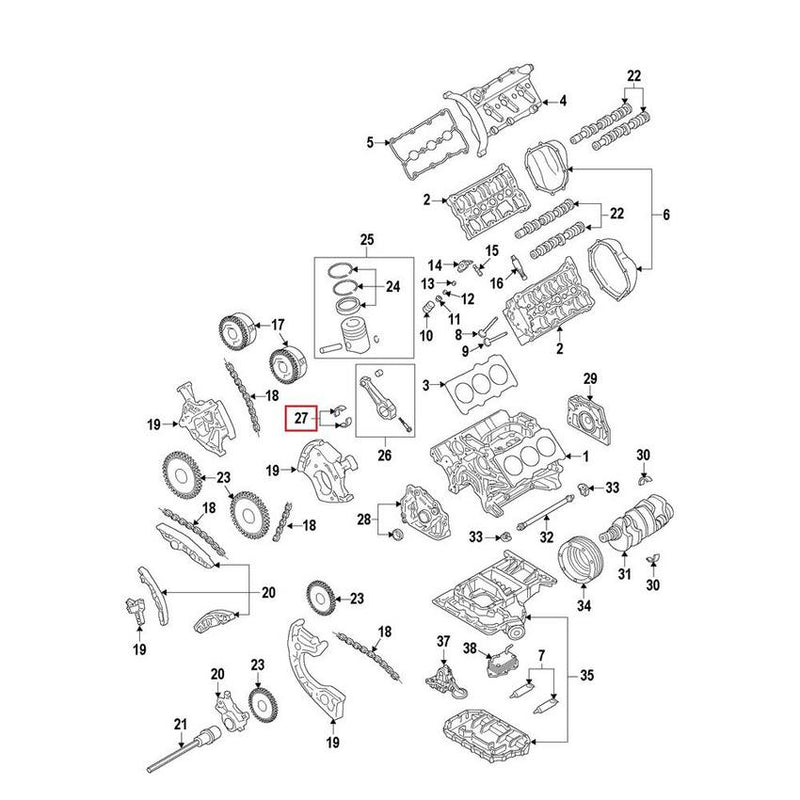 Genuine VW/Audi Engine Connecting Rod Bearing 06E105701QGLB