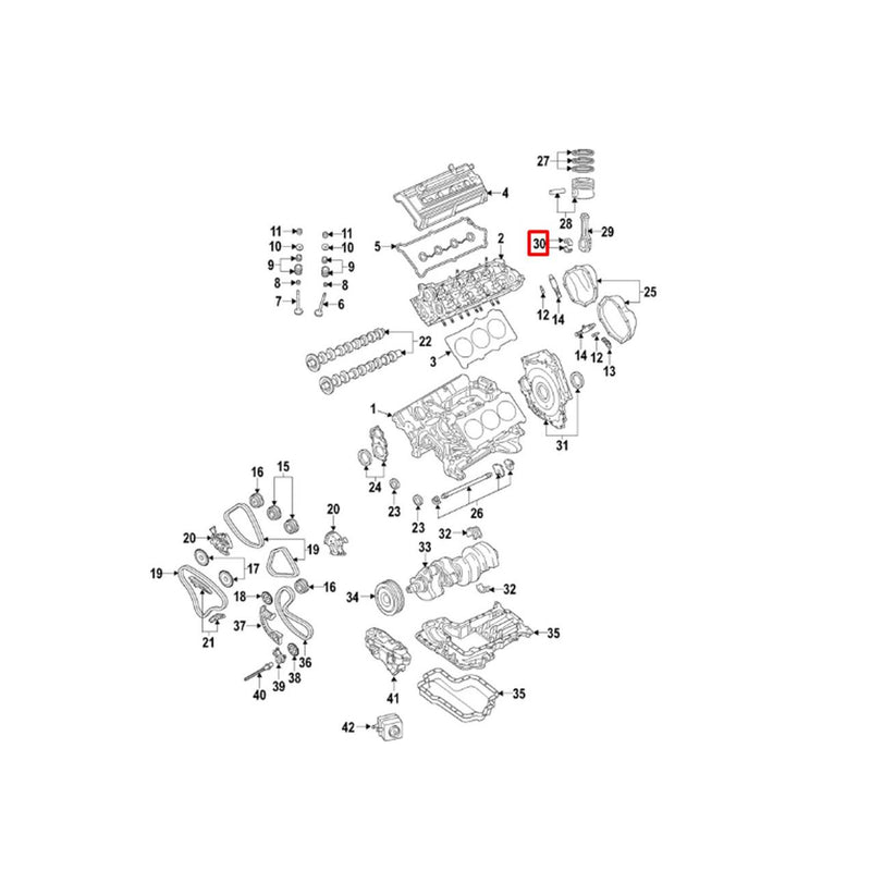 Genuine VW/Audi VW Engine Connecting Rod Bearing – Lower 06E105701SGLB