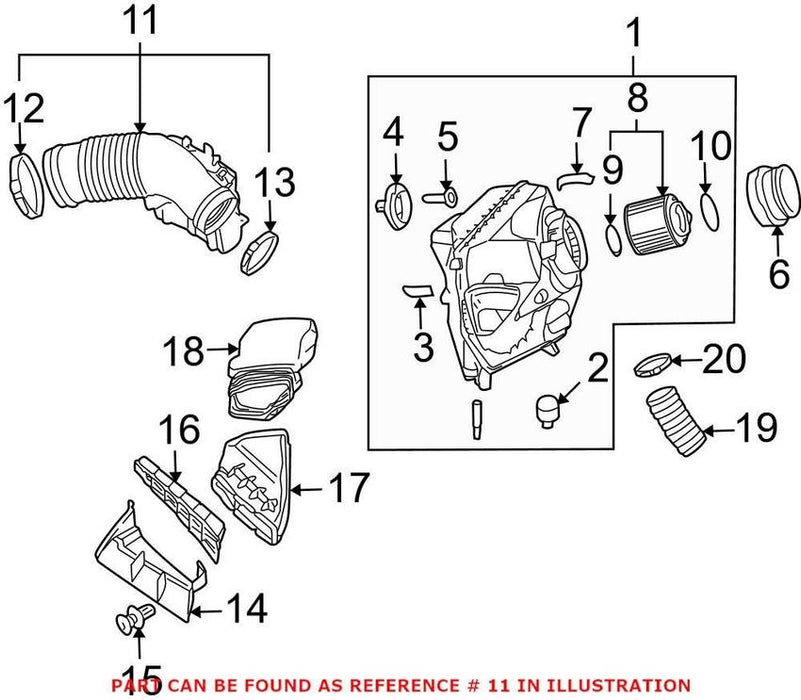 Genuine VW/Audi Engine Air Intake Hose 06E129629P – Genuine VW/Genuine VW/Audi