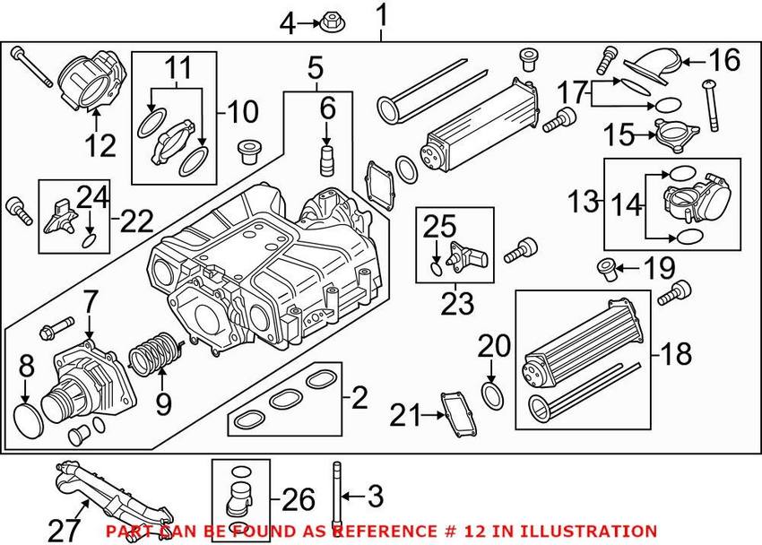 Genuine VW/Audi VW Throttle Body 06E133062H