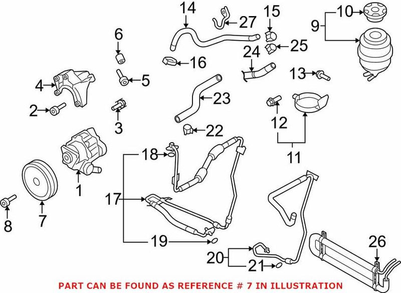 Genuine VW/Audi Power Steering Pump Pulley 06E145255B
