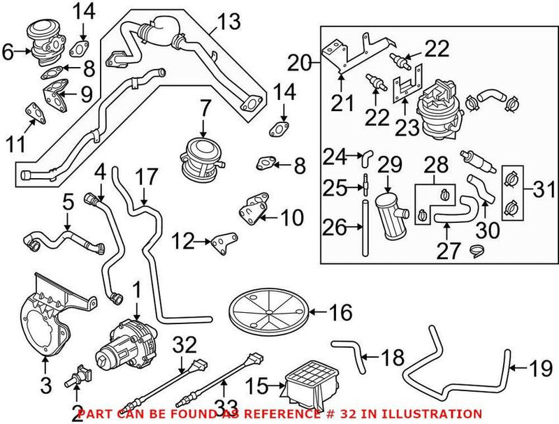 Genuine VW/Audi Oxygen Sensor – Front 06E906265AJ