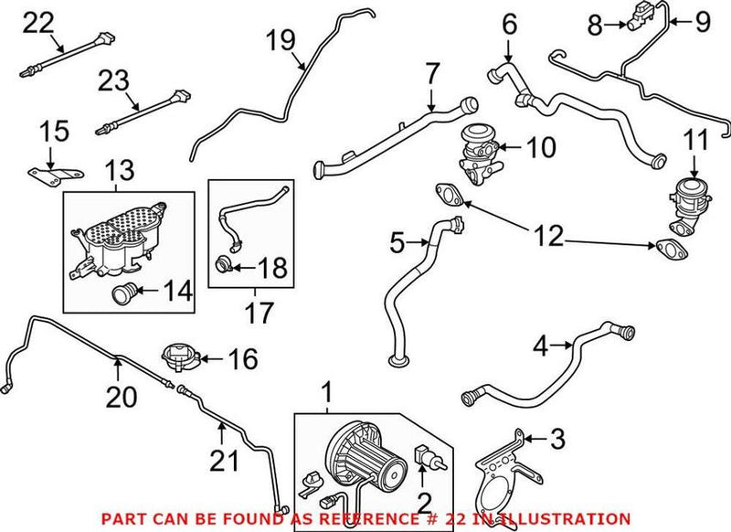 Genuine VW/Audi Oxygen Sensor – Front