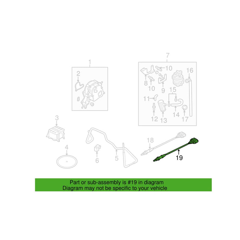 Genuine VW/Audi Oxygen Sensor – Rear Driver Side 06E906265D