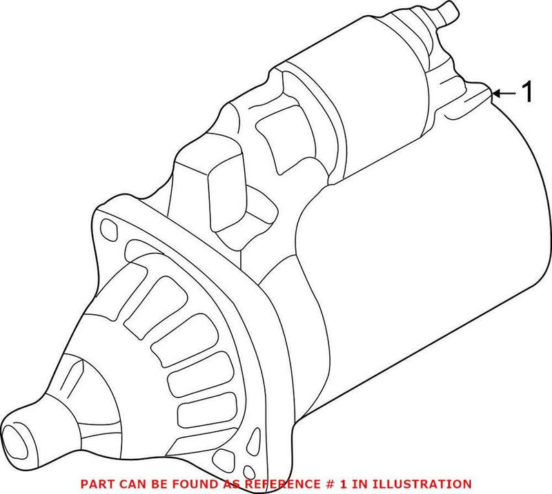 Genuine VW/Audi Starter Motor 06E911023EX