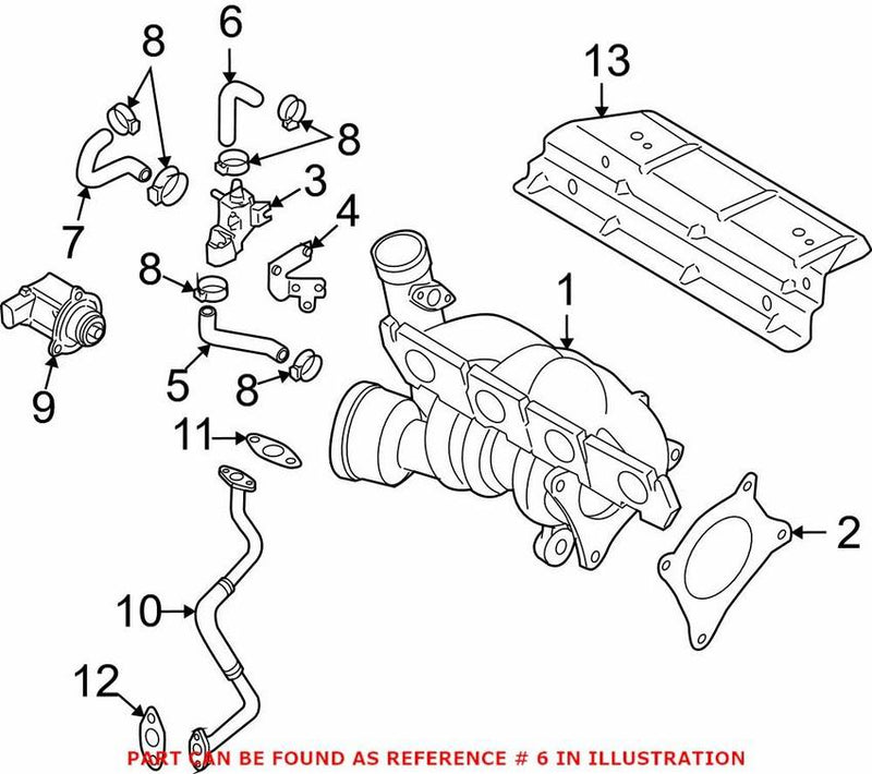 Genuine VW/Audi Vacuum Line 06F145718R – Genuine VW/Genuine VW/Audi