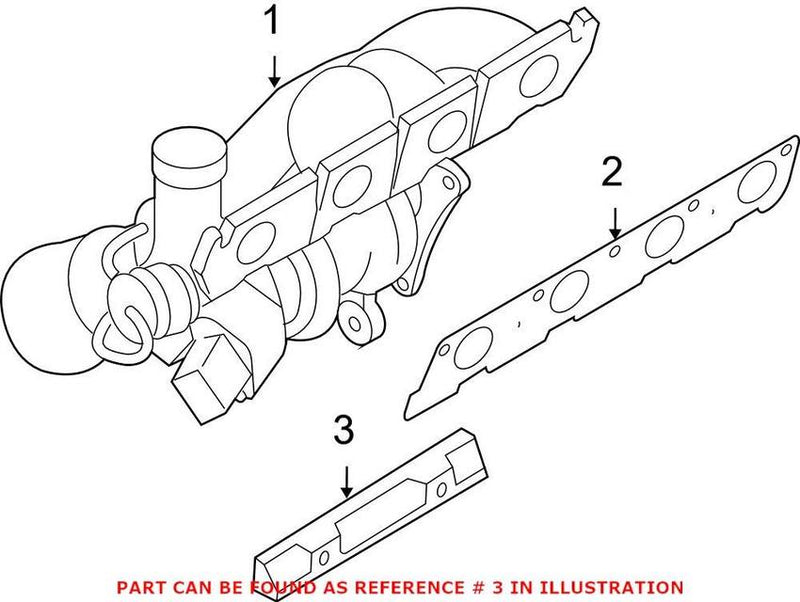 Genuine VW/Audi VW Turbocharger Brace 06F253709A