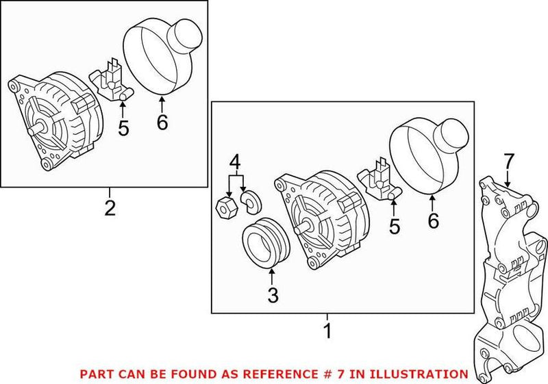 VW Alternator Bracket 06G903141B – Genuine VW/Audi