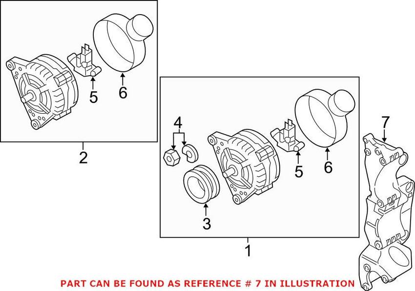 VW Alternator Bracket 06G903141B – Genuine VW/Audi