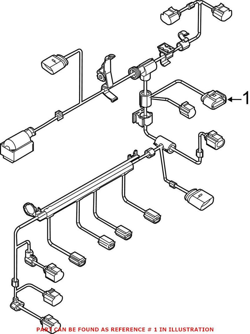 VW Engine Wiring Harness 06G971627D – Genuine VW/Audi