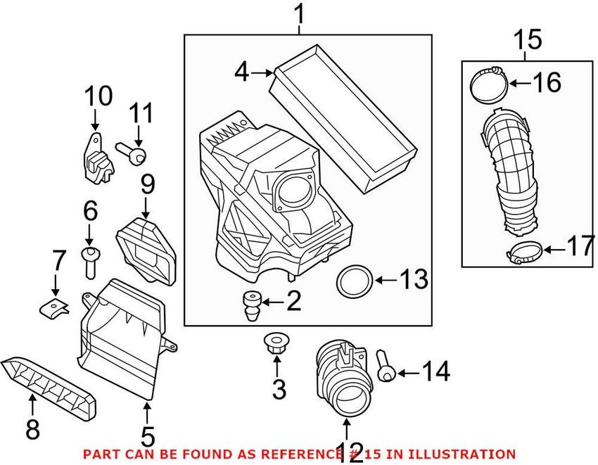 Genuine VW/Audi Engine Air Intake Hose 06H129629L – Genuine VW/Genuine VW/Audi