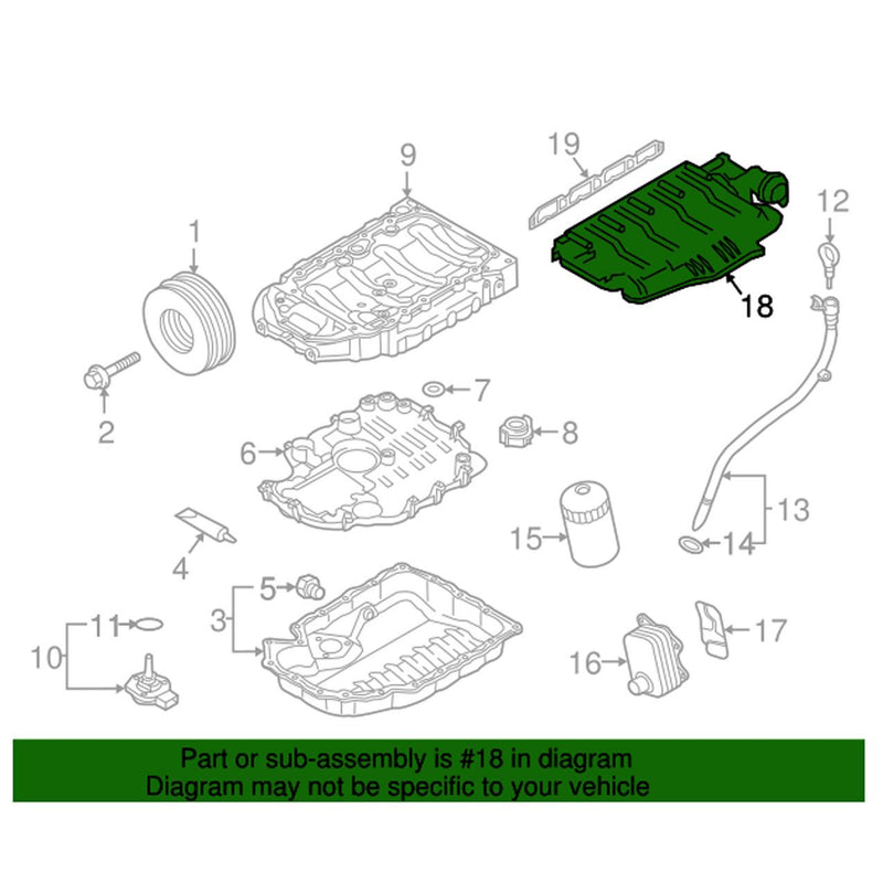 Genuine VW/Audi Engine Intake Manifold – Lower 06H133209G