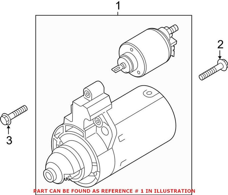Genuine VW/Audi Starter Motor 06H911024CX
