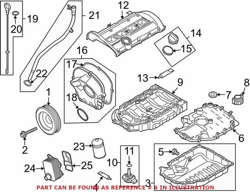 Genuine VW/Audi Engine Oil Pan Baffle 06J103138F – Genuine VW/Genuine VW/Audi