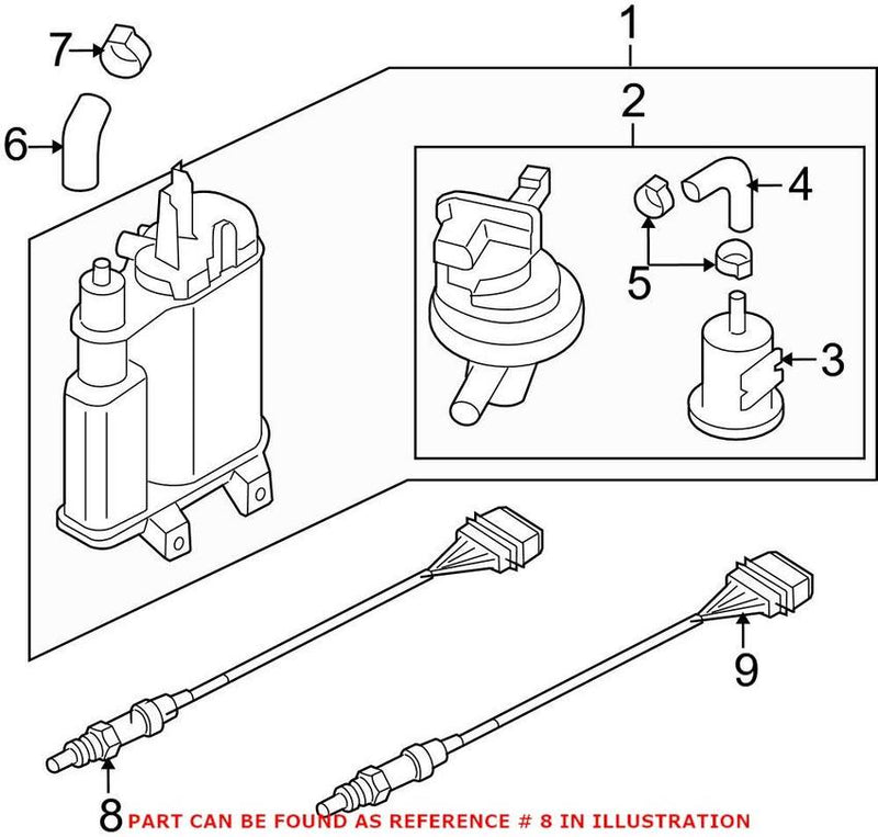 Genuine VW/Audi VW Oxygen Sensor – Front 06J906262M