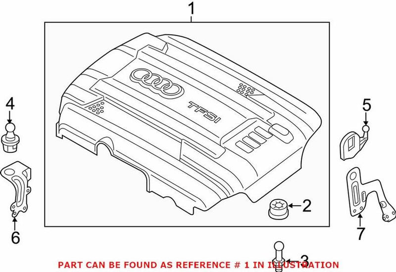 Genuine VW/Audi Engine Cover 06K103925BT – Genuine VW/Genuine VW/Audi