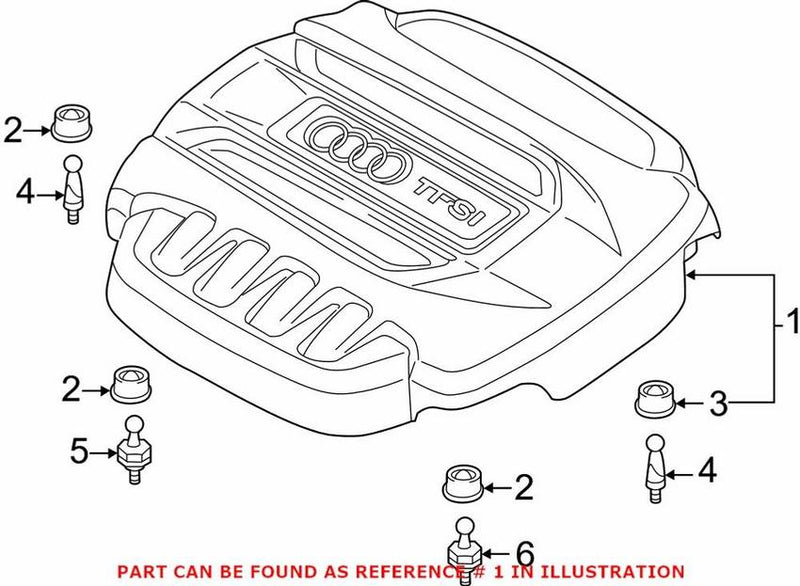 Genuine VW/Audi Engine Cover 06K103925E