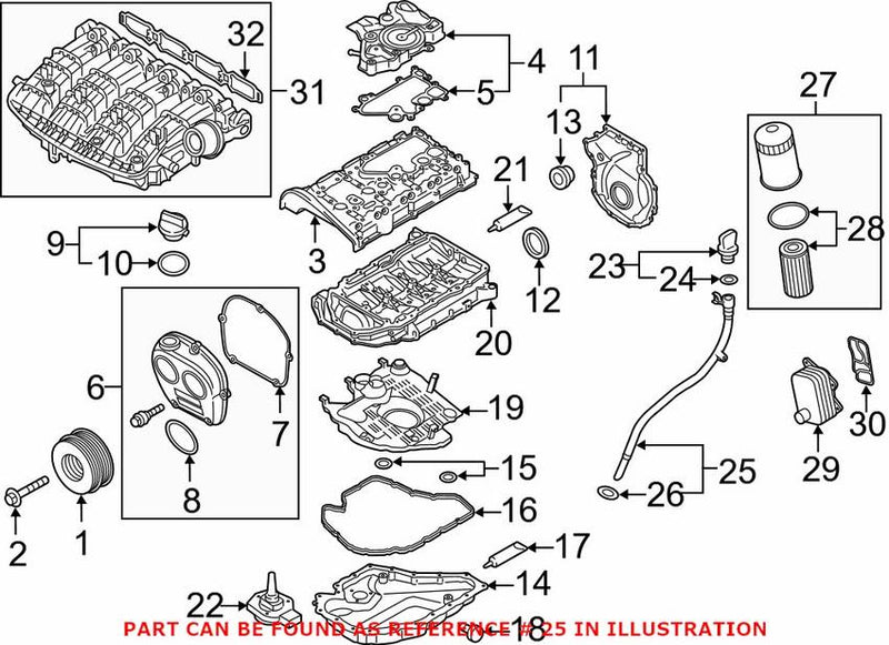 Genuine VW/Audi Engine Oil Dipstick Tube 06K115610E – Genuine VW/Genuine VW/Audi