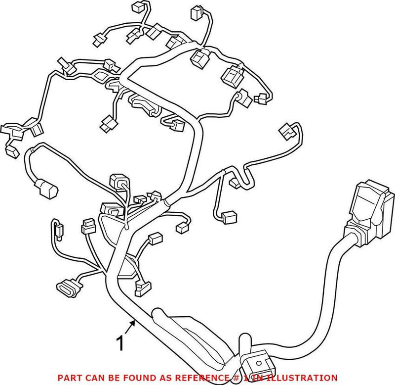 VW Engine Wiring Harness 06K971627BJ – Genuine VW/Audi