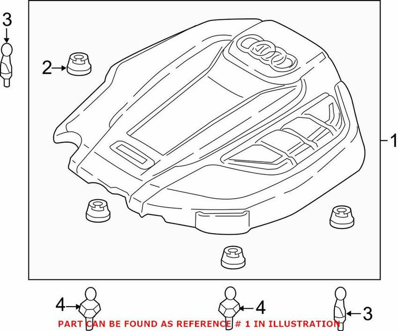 Genuine VW/Audi Engine Cover 06L103925M – Genuine VW/Genuine VW/Audi