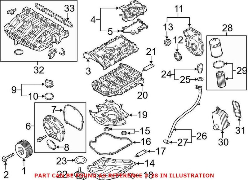 Genuine VW/Audi Engine Oil Filter Housing 06L115401J – Genuine VW/Genuine VW/Audi