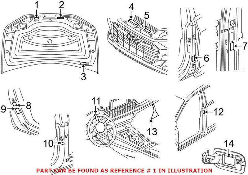 Genuine VW/Audi Emission Label 06M010533Q – Genuine VW/Genuine VW/Audi