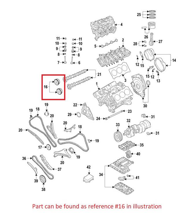 Genuine VW/Audi Engine Timing Camshaft Sprocket 06M109087K – Genuine VW/Genuine VW/Audi