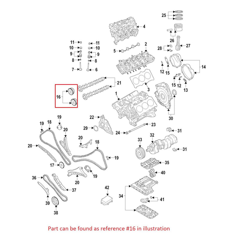 Genuine VW/Audi Engine Timing Camshaft Sprocket 06M109088K – Genuine VW/Genuine VW/Audi