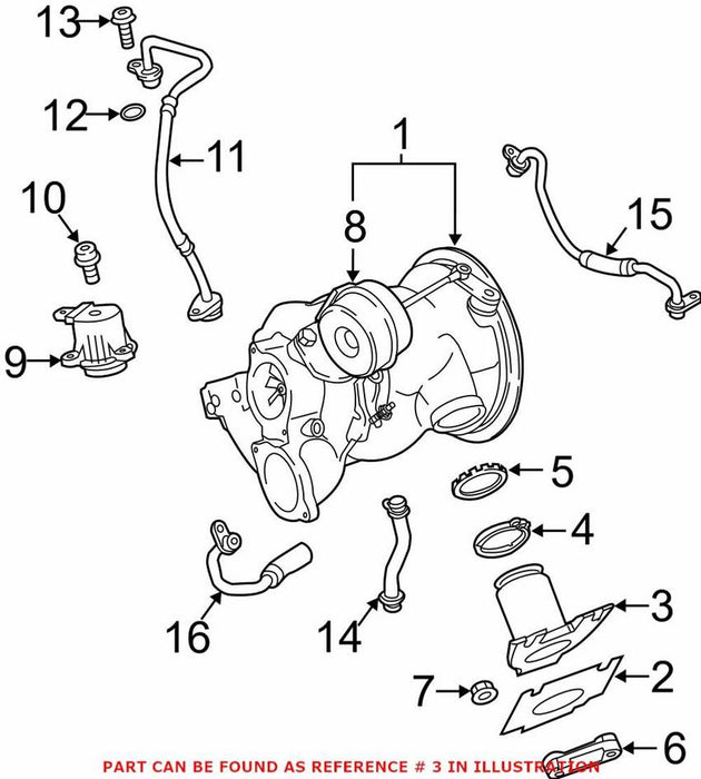 Genuine VW/Audi Turbocharger Intercooler Pipe – Driver Side 06M253082F
