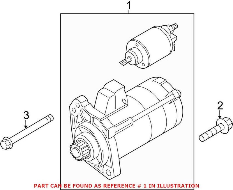 Genuine VW/Audi Starter Motor 06M911021X