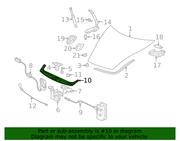 Genuine Porsche parts diagram