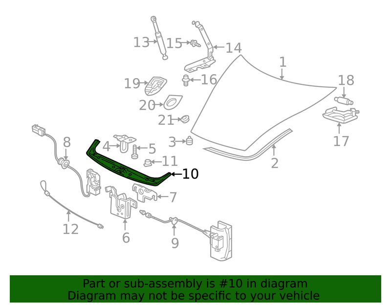 Genuine Porsche parts diagram