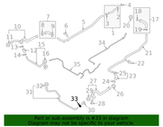 Genuine Porsche parts diagram