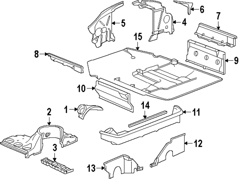 Genuine Porsche parts diagram