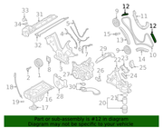 Genuine Porsche parts diagram