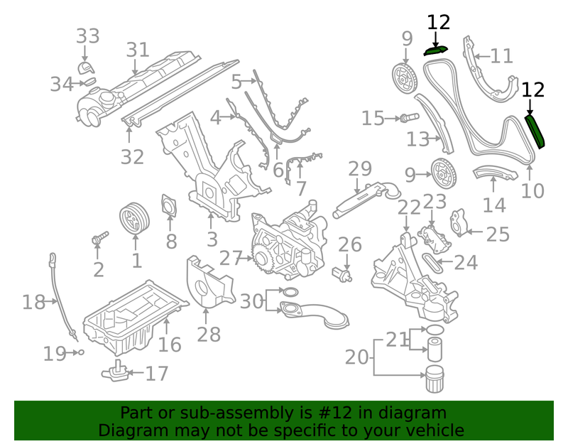 Genuine Porsche parts diagram