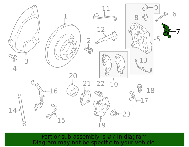 Genuine Porsche parts diagram