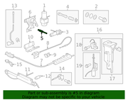Genuine Porsche parts diagram