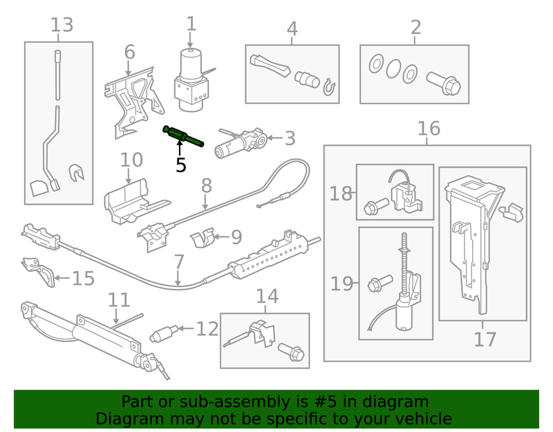 Genuine Porsche parts diagram