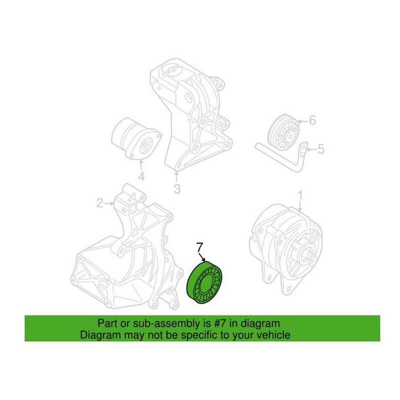 VW Serpentine Belt Tensioner Pulley 074145278F