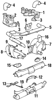 Genuine Porsche parts diagram