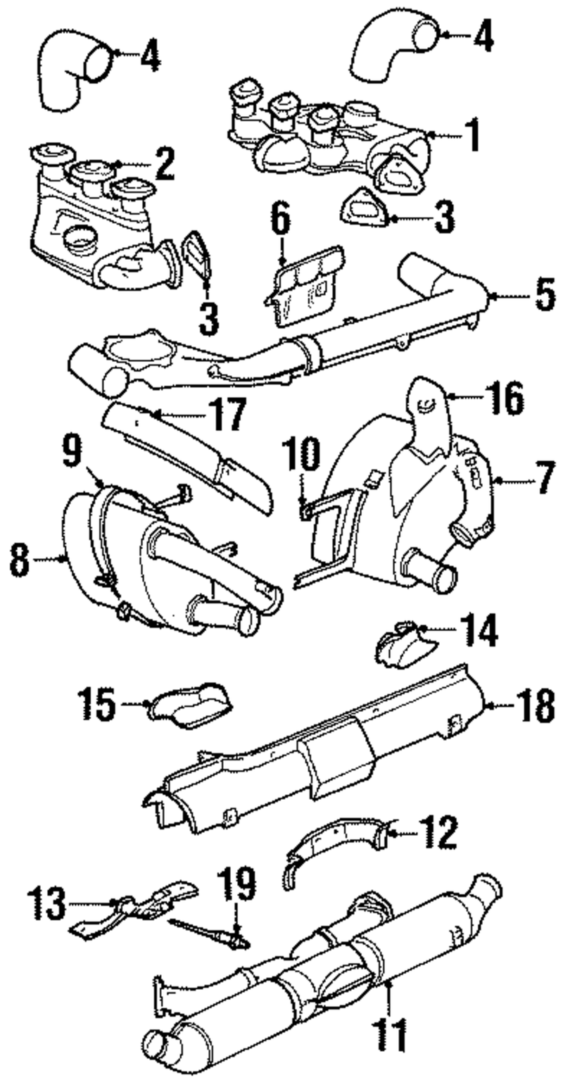 Genuine Porsche parts diagram