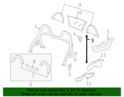 Genuine Porsche parts diagram