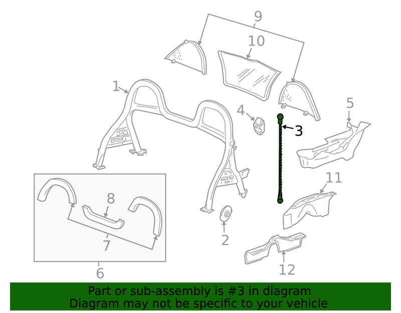 Genuine Porsche parts diagram